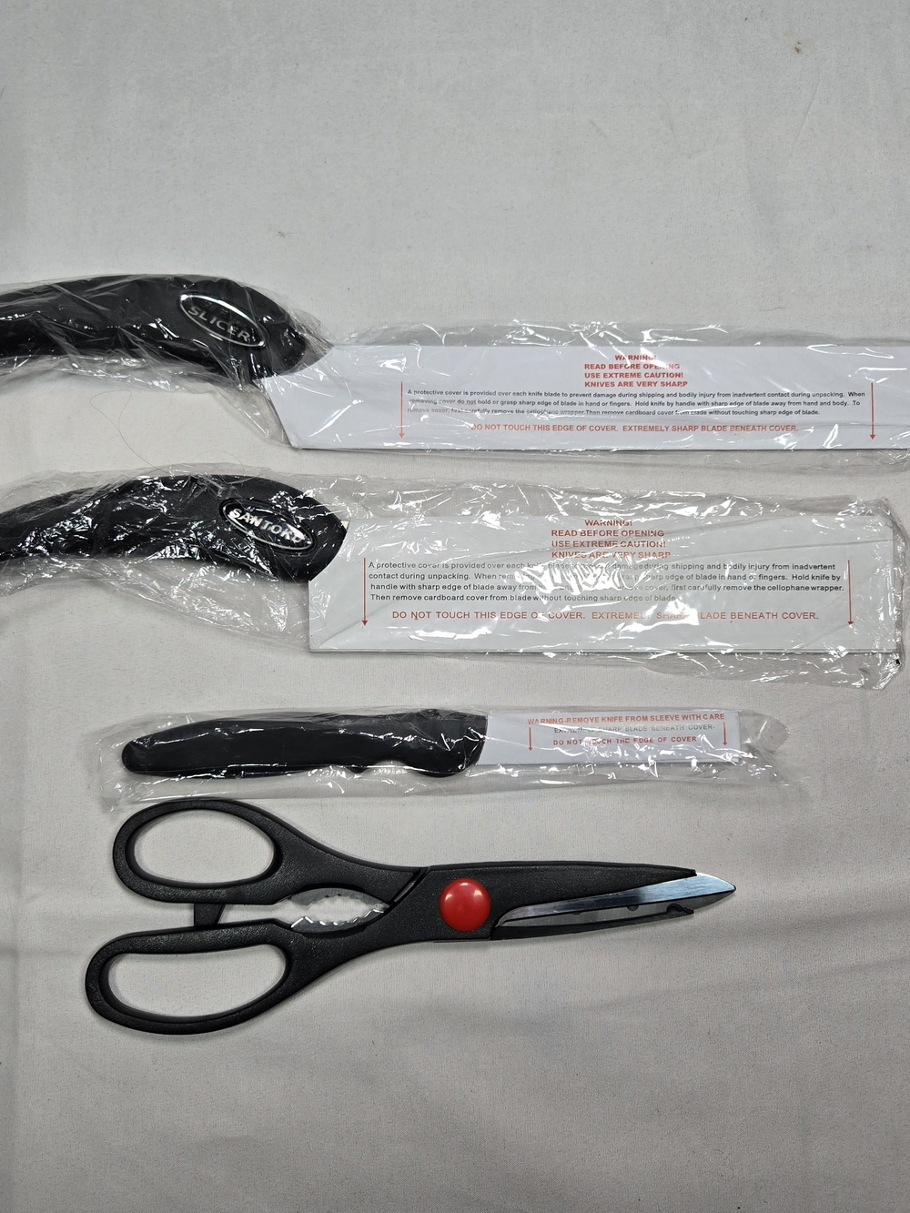 Miracle Blade III Set of 4 Perfection Series Stainless Steel Slicer Santoku